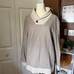 Tasso Elba Cross Over Neck Pullover Sweater / Size M
